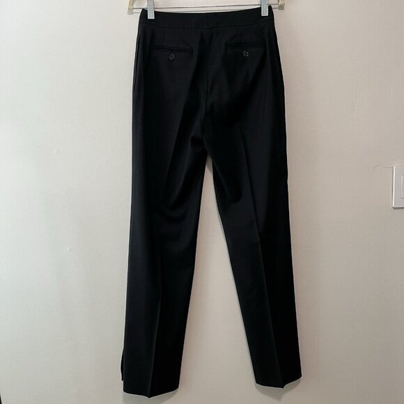 Dolce & Gabbana Slim Straight Leg Black Wool Blend Trouser Pants Size EU 42 - Picture 3 of 7